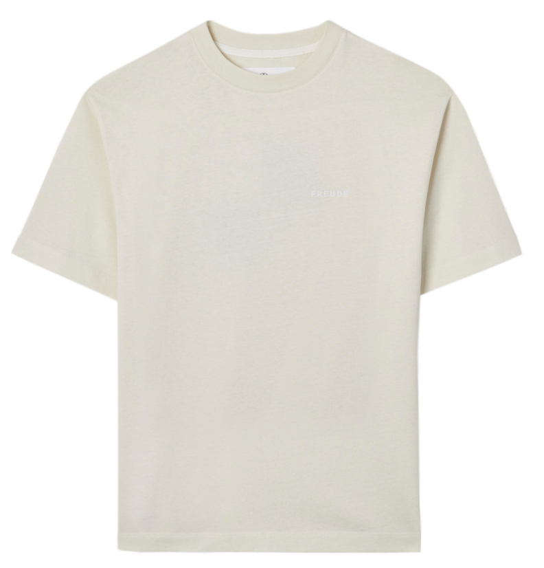 BMW T-SHIRT LOGO  REVERSE UNISEX LIGHT GREY