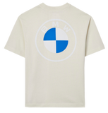 BMW T-SHIRT LOGO  REVERSE UNISEX LIGHT GREY