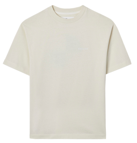 BMW T-SHIRT LOGO  REVERSE UNISEX LIGHT GREY